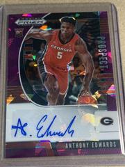 Anthony Edwards [Pink Ice] Basketball Cards 2020 Panini Prizm Draft Picks Autographs Prices