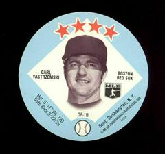 Carl Yastrzemski Baseball Cards 1978 Big T Discs Prices