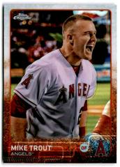 Mike Trout [Yelling] #51 Baseball Cards 2015 Topps Chrome Prices