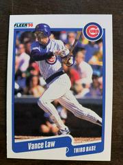 Vance Law #36 Baseball Cards 1990 Fleer Prices