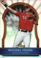 Michael Young [Red Refractor] #19 Baseball Cards 2011 Finest Prices