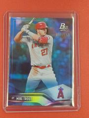 Mike Trout [Blue] Baseball Cards 2019 Bowman Platinum Prices