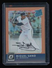 Miguel Sano [Orange] Baseball Cards 2016 Panini Donruss Optic Rated Rookies Signatures Prices