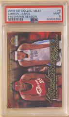 LeBron James #4 Basketball Cards 2003 UD Collectibles Freshman Season Prices