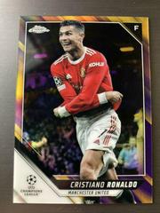 Cristiano Ronaldo [Purple & Gold Starball Refractor] #10 Soccer Cards 2021 Topps Chrome UEFA Champions League Prices