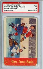 Curry Scores Again Hockey Cards 1955 Parkhurst Quaker Oats Prices