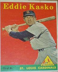 Eddie Kasko [Yellow Name] #8 Baseball Cards 1958 Topps Prices