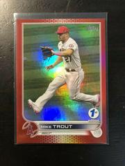 Mike Trout [Red] Baseball Cards 2022 Topps 1st Edition Prices