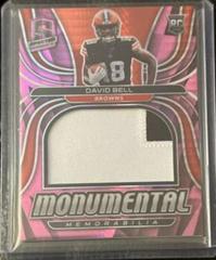 David Bell [Neon Pink] #MME-DBE Football Cards 2022 Panini Spectra Monumental Memorabilia Prices