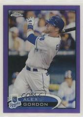 Alex Gordon [Purple Refractor] #45 Baseball Cards 2012 Topps Chrome Prices