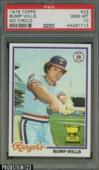 Bump Wills #23 Baseball Cards 1978 Topps Prices