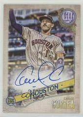 Carlos Correa [Gum Back] Baseball Cards 2018 Topps Gypsy Queen Autographs Prices