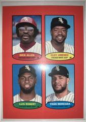 Dick Allen, Eloy Jimenez, Luis Robert, Yoan Moncada [Red] Baseball Cards 2023 Topps Heritage 1974 Stamps Prices