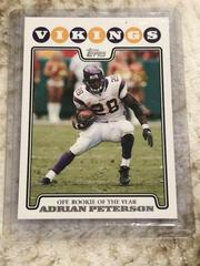Adrian Peterson [Gold Foil] #329 Football Cards 2008 Topps Prices