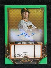 Jake Cronenworth [Emerald] #ASJR-JC Baseball Cards 2022 Topps Triple Threads Single Jumbo Relics Autographs Prices