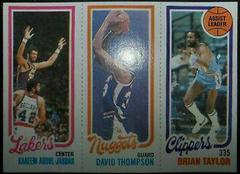 Abdul-Jabbar, Thompson, Taylor Basketball Cards 1980 Topps Prices