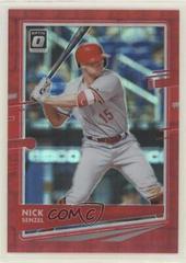Nick Senzel [Pandora Red] Baseball Cards 2020 Panini Donruss Optic Prices