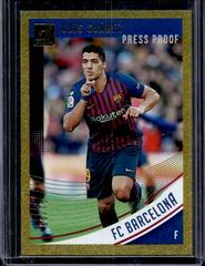 Luis Suarez [Press Proof Gold] Soccer Cards 2018 Panini Donruss Prices