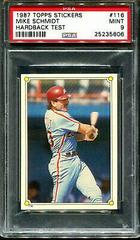 Mike Schmidt [Hardback Test] #116 Baseball Cards 1987 Topps Stickers Prices