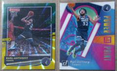 Karl-Anthony Towns [Yellow Laser] Basketball Cards 2020 Donruss Power in the Paint Prices
