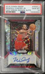 Wendell Carter Jr. Basketball Cards 2018 Panini Prizm Fast Break Rookie Autographs Prices