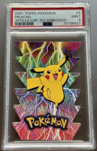 Pikachu #5 Pokemon 2001 Topps Johto Champions Die Cut