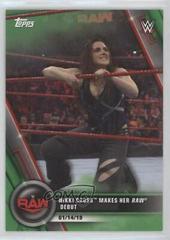 Nikki Cross Makes Her Raw Debut [Green] #3 Wrestling Cards 2020 Topps WWE Women's Division Prices