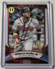 Ronald Acuna Jr. [Red] #47 Baseball Cards 2022 Topps Tribute Prices