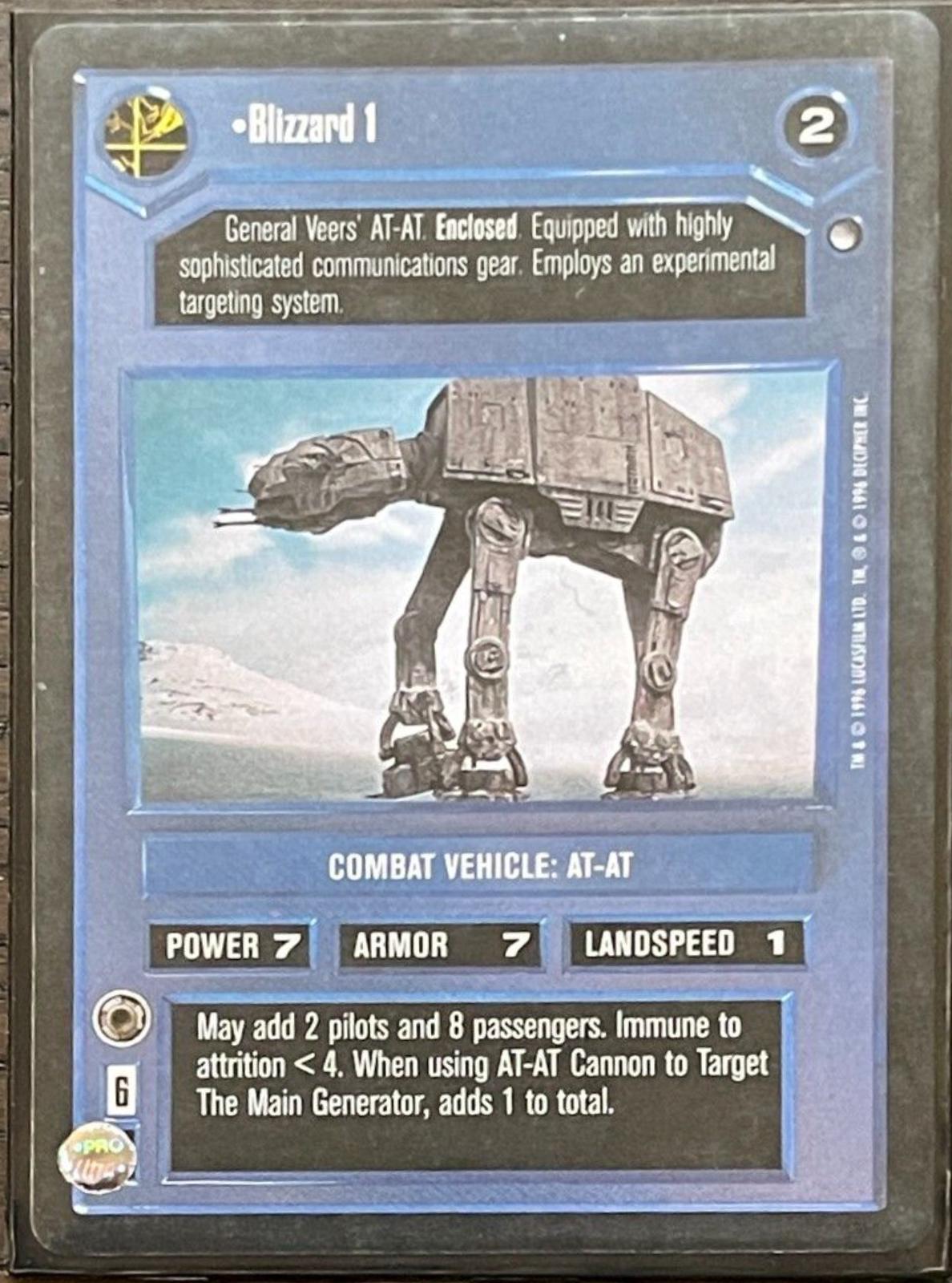 Blizzard 1 [Limited] Star Wars CCG Hoth