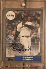 Barry Bonds [Ash Wood] #1987A-BB Baseball Cards 2017 Topps 1987 Autographs Prices