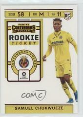 Samuel Chukwueze [Red] Soccer Cards 2019 Panini Chronicles Contenders Rookie Ticket Prices