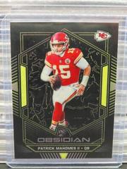 Patrick Mahomes II [Electric Etch Yellow] Football Cards 2019 Panini Obsidian Prices