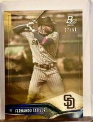 Fernando Tatis Jr. [Gold] #55 Baseball Cards 2021 Bowman Platinum Prices