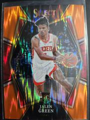 Jalen Green [Orange Flash Prizm] Basketball Cards 2021 Panini Select Prices