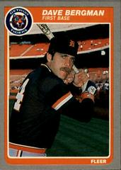 Dave Bergman #3 Baseball Cards 1985 Fleer Prices