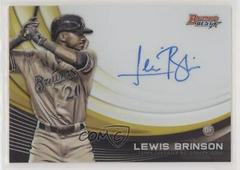 Lewis Brinson [Gold Refractor] #MA-LB Baseball Cards 2017 Bowman's Best Monochrome Autograph Prices