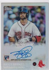Bryce Brentz [Refractor] #AR-BB Baseball Cards 2015 Topps Chrome Autograph Rookies Prices