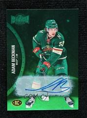 Adam Beckman [Green Autograph] #176 Hockey Cards 2021 Skybox Metal Universe Prices
