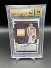 Nikola Jokic [Red] Basketball Cards 2021 Panini One and One Jersey Autographs Prices