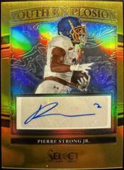 Pierre Strong Jr. [Gold] #YE-PSJ Football Cards 2022 Panini Select Draft Picks Youth Explosion Signatures Prices