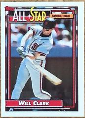 Will Clark [All Star] Baseball Cards 1992 Topps Micro Prices