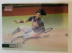 Ronald Acuna Jr. [Red Refractor] #SCCBA-RA Baseball Cards 2021 Stadium Club Chrome Autographs Prices
