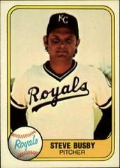 Steve Busby #33 Baseball Cards 1981 Fleer Prices