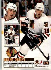 Brent Grieve #274 Hockey Cards 1994 Ultra Prices