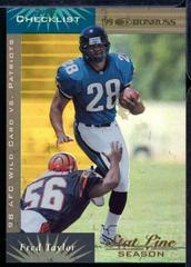 Fred Taylor Football Cards 1999 Panini Donruss Prices