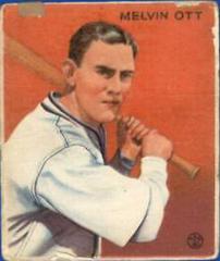Mel Ott Baseball Cards 1933 Goudey Prices
