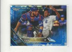Lorenzo Cain [Blue Refractor] #2 Baseball Cards 2016 Topps Chrome Prices