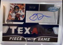Davis Mills #PGS-DM Football Cards 2022 Panini Certified Piece of the Game Signatures Prices