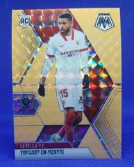 Youssef En Nesyri [Orange Fluorescent Mosaic] Soccer Cards 2020 Panini Mosaic La Liga Prices