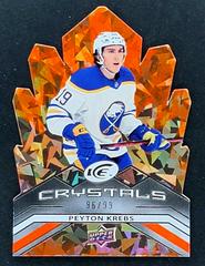 Peyton Krebs [Orange] #IC-38 Hockey Cards 2021 Upper Deck Ice Crystals Prices